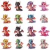 Watercolor baby dragon clipart bundle