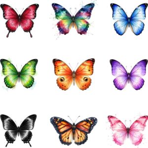 Watercolor butterfly clipart bundle