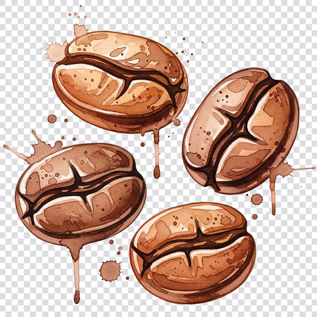 Watercolor coffee clipart