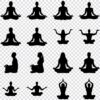 Meditation silhouette SVG bundle