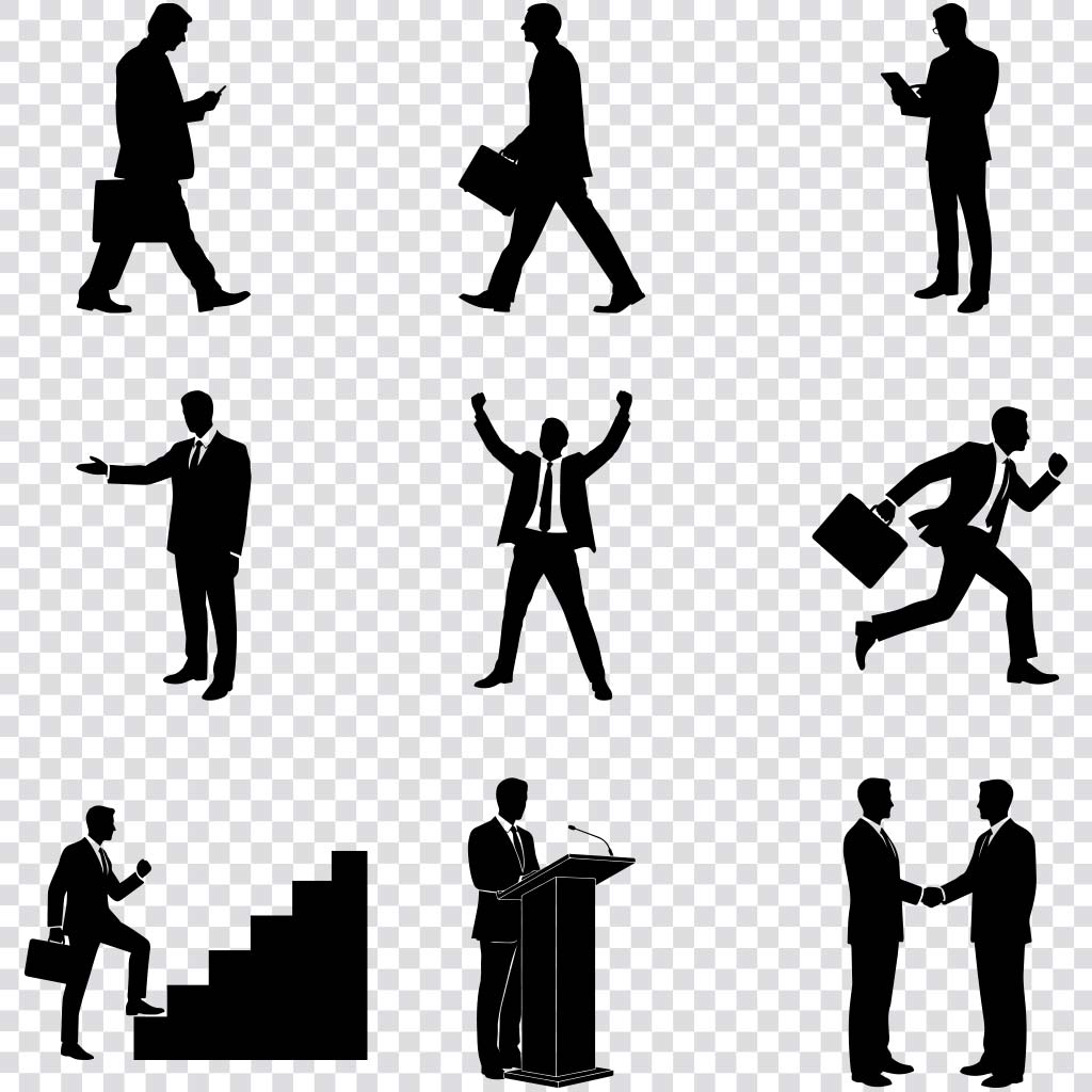 Businessman silhouette SVG bundle