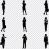 Businesswoman silhouette SVG bundle