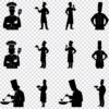 Chef silhouette SVG bundle