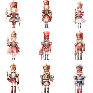 Watercolor Christmas nutcracker clipart bundle