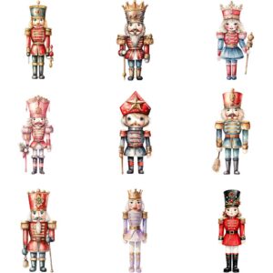 Watercolor Christmas nutcracker clipart bundle