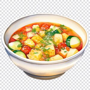 Watercolor soup and stew clipart