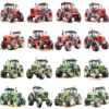 Watercolor tractor clipart bundle