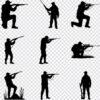 Hunter silhouette SVG bundle