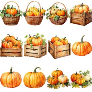 Watercolor pumpkin clipart bundle
