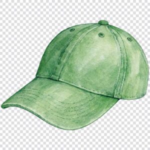 Watercolor baseball cap clipart