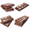 Watercolor chocolate bar clipart bundle