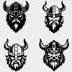 Viking silhouette SVG bundle