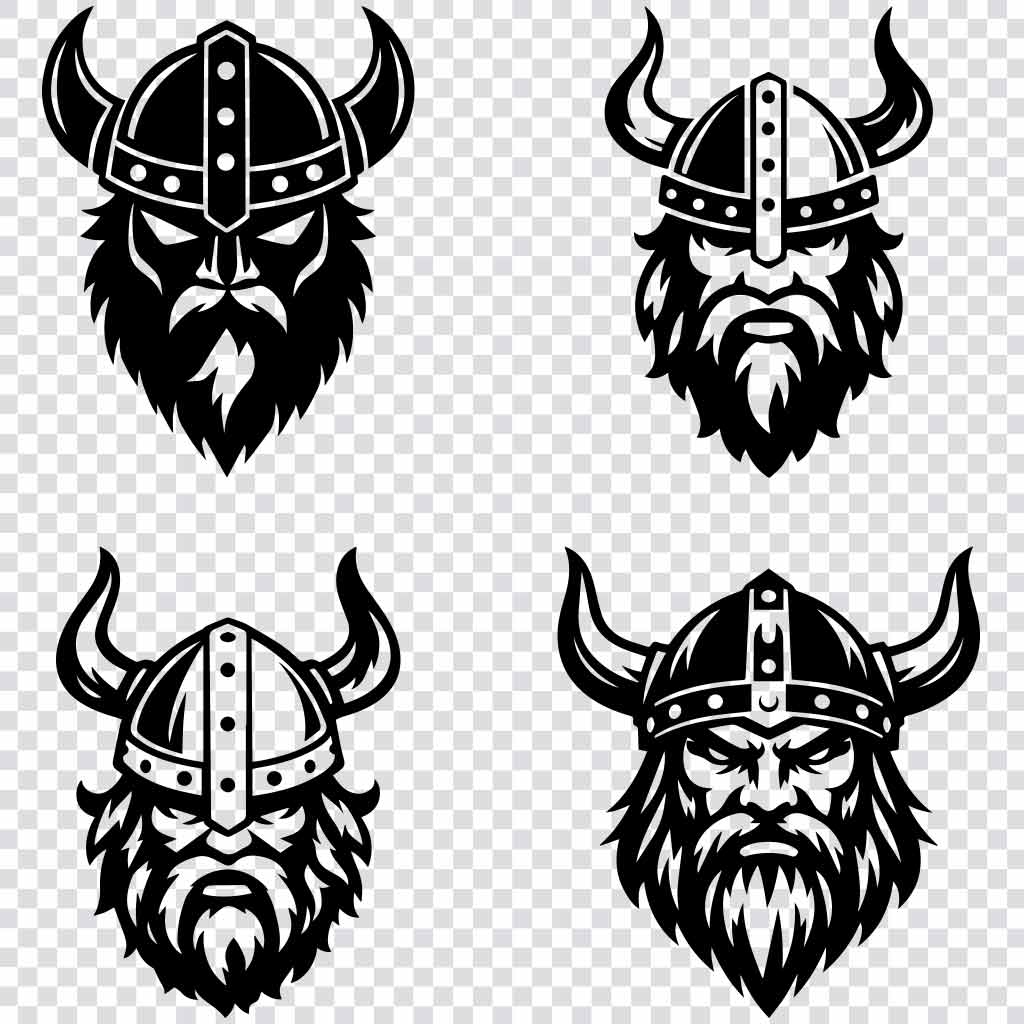 Viking silhouette SVG bundle