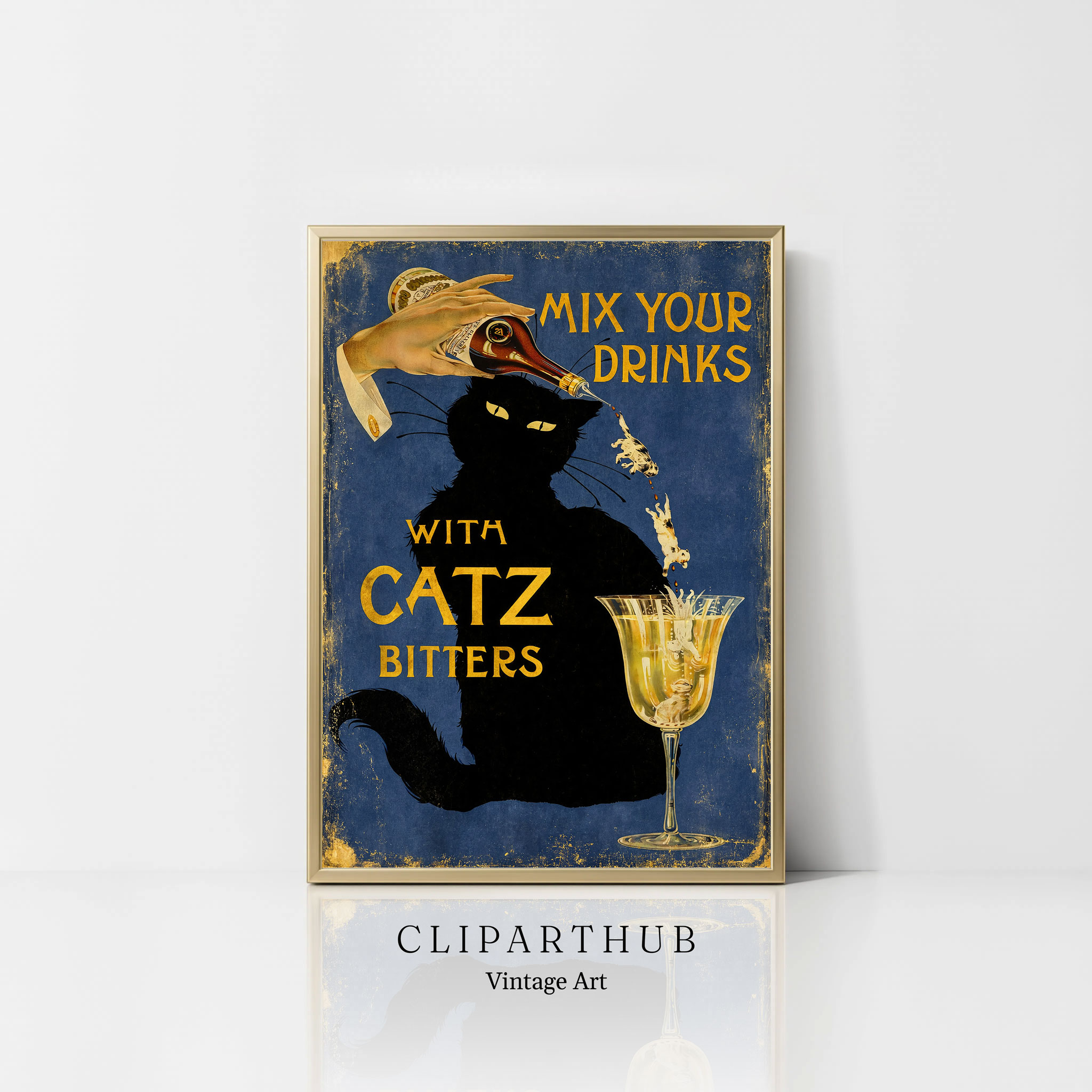 Catz Bitters Vintage Poster