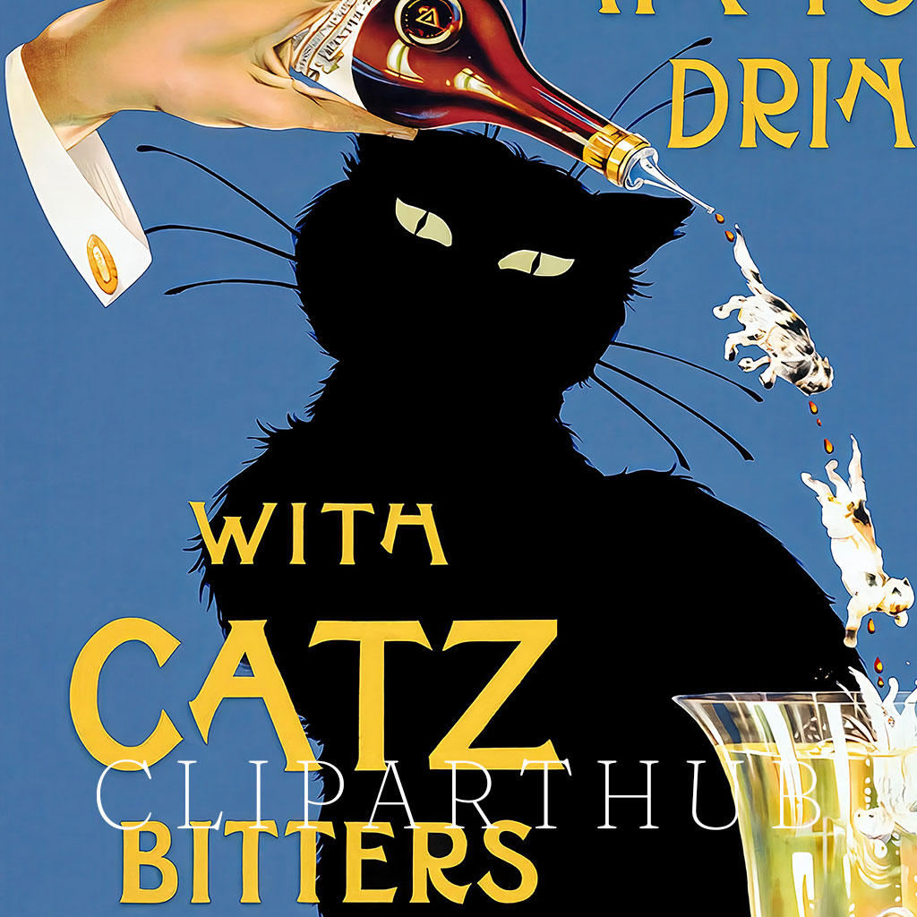 Catz Bitters Vintage Poster Original
