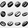 Coffee bean silhouette SVG bundle