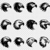 Eagle head silhouette SVG bundle