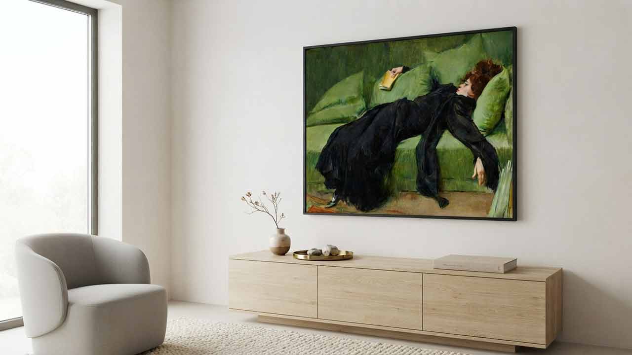 Vintage painting wall art banner