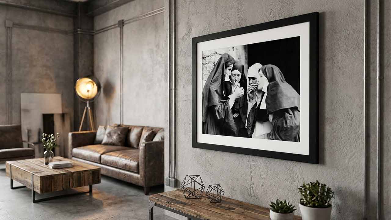 Vintage photo wall art banner