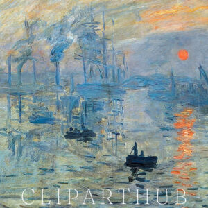 Impression, Sunrise Painting Closeup