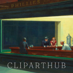 Nighthawks Painting Closeup