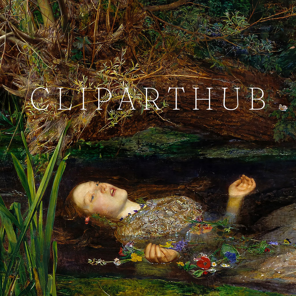 Ophelia Painting Closeup