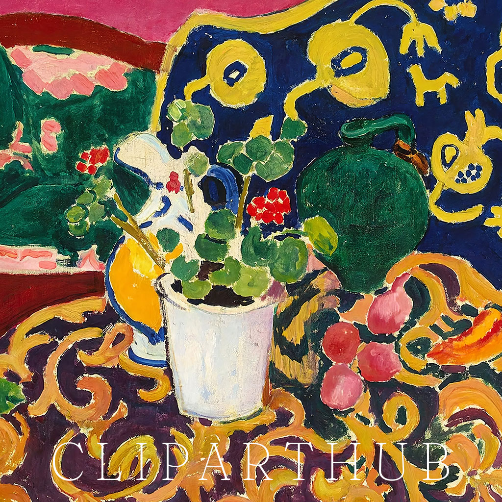 Spanish Still Life Painting Closeup