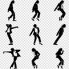 Moonwalk Dancer Silhouette SVG Bundle