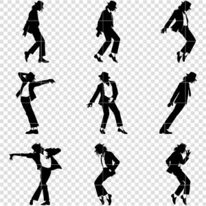 Moonwalk Dancer Silhouette SVG Bundle