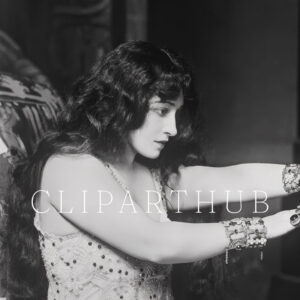 Vintage Fortune Teller Photo Closeup