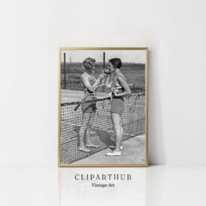 Vintage Tennis Cigarette Photo
